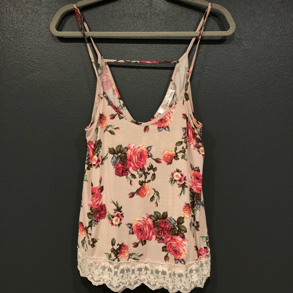Lace Floral Flowy Tank from Forever 21 by Ten Ten